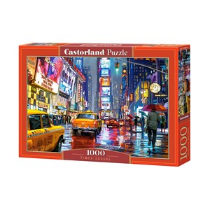 Castorland (C-103911) - "Regenstimmung am Time Square" - 1000 Teile Puzzle