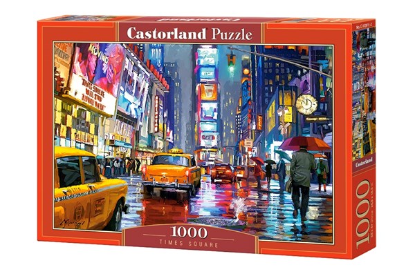 Castorland (C-103911) - "Regenstimmung am Time Square" - 1000 Teile Puzzle