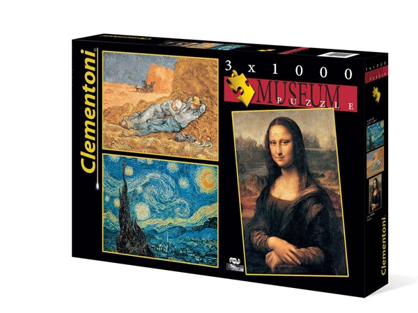 Clementoni (08008) - Leonardo Da Vinci, Vincent van Gogh: "Museum Collection" - 1000 Teile Puzzle