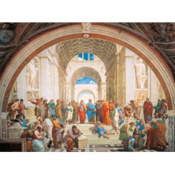 Clementoni (35043) - Raphael: "Die Schule von Athen" - 500 Teile Puzzle