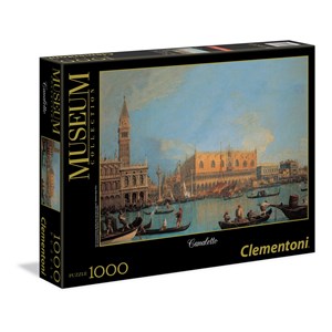 Clementoni (39346) - "Blick auf den Dogenpalast in Venedig" - 1000 Teile Puzzle