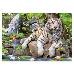 Educa (14808) - "Bengalische Weiße Tiger" - 1000 Teile Puzzle