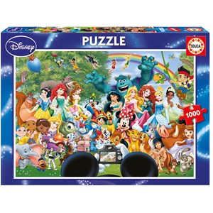 Educa (16297) - "Die wunderbare Disneywelt" - 1000 Teile Puzzle