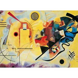 Clementoni (39195) - Vassily Kandinsky: "Gelb-Rot-Blau" - 1000 Teile Puzzle