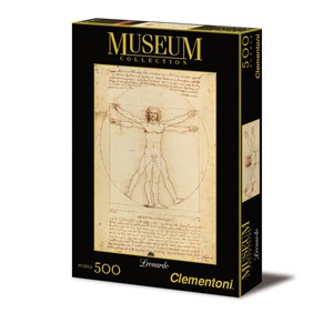 Clementoni (35001) - Leonardo Da Vinci: "Vitruvianischer Mensch" - 500 Teile Puzzle