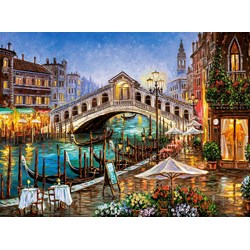 Castorland (C-200689) - "Grand Canal Bistro, Venedig" - 2000 Teile Puzzle