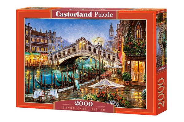 Castorland (C-200689) - "Grand Canal Bistro, Venedig" - 2000 Teile Puzzle