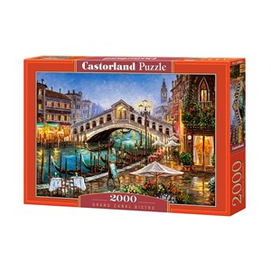 Castorland (C-200689) - "Grand Canal Bistro, Venedig" - 2000 Teile Puzzle