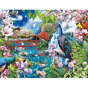 SunsOut (34998) - "Peacock Garden" - 1000 Teile Puzzle