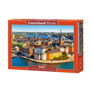 Castorland (B-52790) - "Blick auf die Altstadt von Stockholm" - 500 Teile Puzzle
