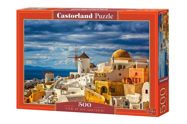 Castorland (B-52905) - "Traumhaftes Dorf auf Santorin" - 500 Teile Puzzle