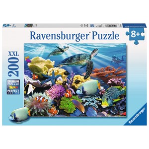 Ravensburger (12608) - Howard Robinson: "Schildkröten im Ozean" - 200 Teile Puzzle