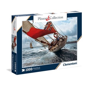 Clementoni (39389) - Philip Plisson: "Segelschiff Velsheda" - 1000 Teile Puzzle