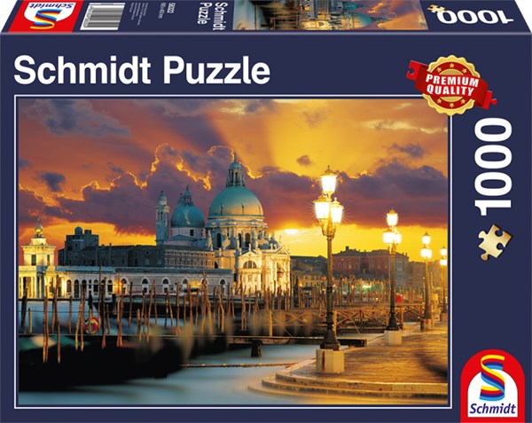 Schmidt Spiele (58322) - "Basilica Santa Maria della Salute, Venedig" - 1000 Teile Puzzle