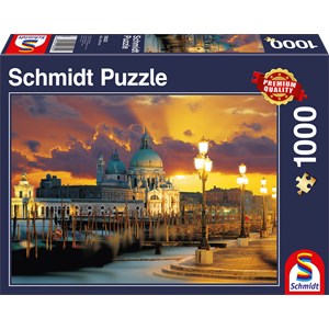 Schmidt Spiele (58322) - "Basilica Santa Maria della Salute, Venedig" - 1000 Teile Puzzle