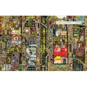 Schmidt Spiele (59355) - Colin Thompson: "Fantastisches Stadtbild" - 1000 Teile Puzzle
