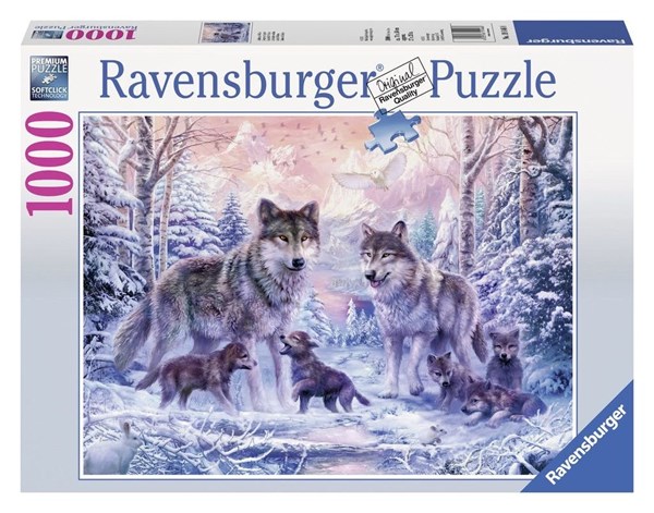 Ravensburger (19146) - "Arktische Wölfe" - 1000 Teile Puzzle