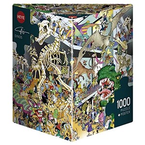 Heye (29409) - Giuseppe Calligaro: "Dinos" - 1000 Teile Puzzle