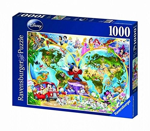 Ravensburger (15785) - "Disneys Weltkarte" - 1000 Teile Puzzle