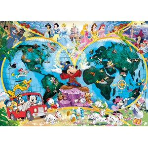 Ravensburger (15785) - "Disneys Weltkarte" - 1000 Teile Puzzle
