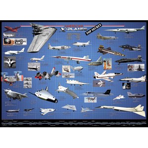 Eurographics (6000-0248) - "Amerikanische Luftfahrt, X-Planes" - 1000 Teile Puzzle