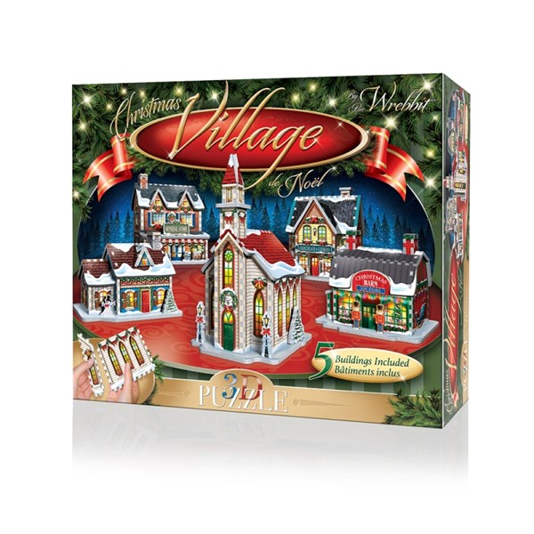 Wrebbit (WSP-5601) - "Weihnachtsdorf" - 116 Teile Puzzle