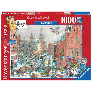 Ravensburger (19786) - "Amsterdam in Winter" - 1000 Teile Puzzle