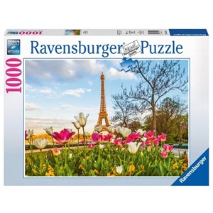 Ravensburger (19525) - "Eiffel Tulips" - 1000 Teile Puzzle