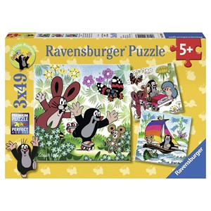 Ravensburger (09209) - "Unterwegs mit dem Maulwurf" - 49 Teile Puzzle