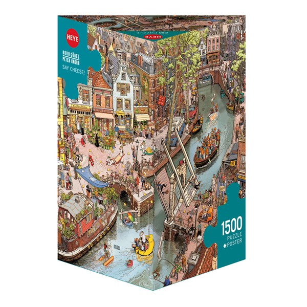 Heye (29793) - "Buntes Treiben im Stadthafen" - 1500 Teile Puzzle
