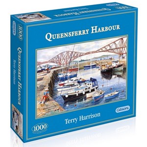 Gibsons (G6089) - Terry Harrison: "Queensferrys Hafen" - 1000 Teile Puzzle