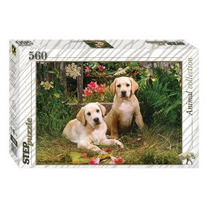 Step Puzzle (78076) - "Labrador Welpen" - 560 Teile Puzzle