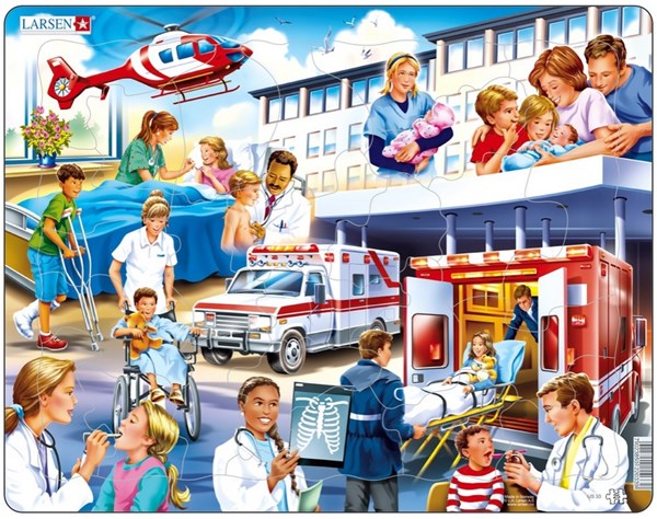 Larsen (US33) - "Krankenhaus" - 25 Teile Puzzle