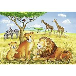 Ravensburger (07606) - "Elefant, Löwe & Co." - 12 Teile Puzzle