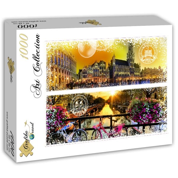 Grafika (T-00232) - "Belgien und Niederlande" - 1000 Teile Puzzle