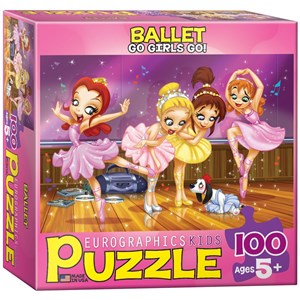 Eurographics (6100-0414) - "Go Girls Go! Ballet" - 100 Teile Puzzle