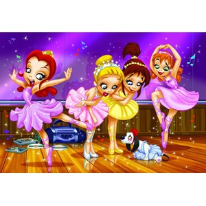 Eurographics (6100-0414) - "Go Girls Go! Ballet" - 100 Teile Puzzle