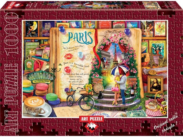 Art Puzzle (4361) - "Pariser Ansichten" - 1000 Teile Puzzle
