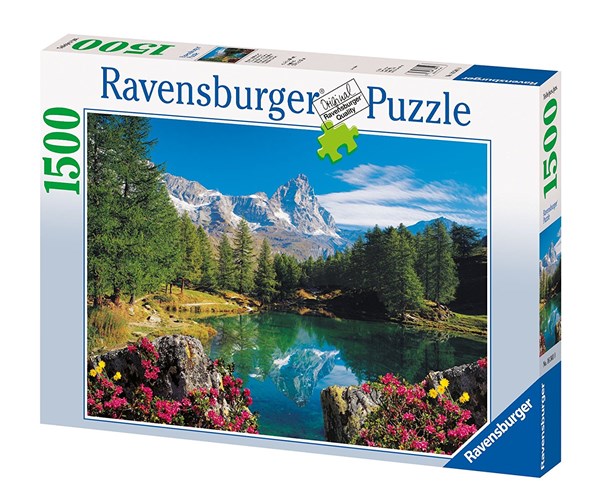 Ravensburger (16341) - "Bergsee mit Matterhorn" - 1500 Teile Puzzle