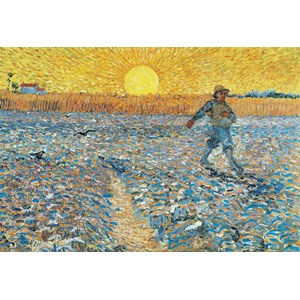 Grafika Kids (00004) - Vincent van Gogh: "Der Säer, 1888" - 12 Teile Puzzle
