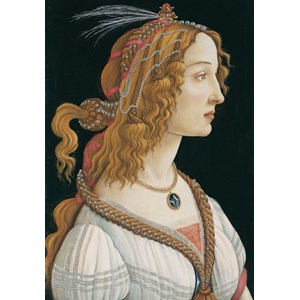 Grafika Kids (00695) - Sandro Botticelli: "Porträt einer jungen Frau, 1494" - 100 Teile Puzzle