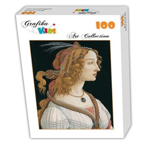 Grafika Kids (00695) - Sandro Botticelli: "Porträt einer jungen Frau, 1494" - 100 Teile Puzzle