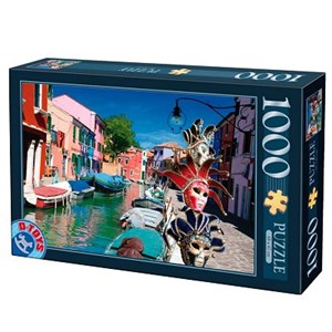 D-Toys (62154-EC10) - "Burano, Italy" - 1000 Teile Puzzle