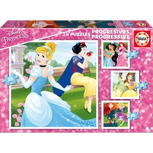 Educa (17166) - "Disney Princess" - 12 16 20 25 Teile Puzzle