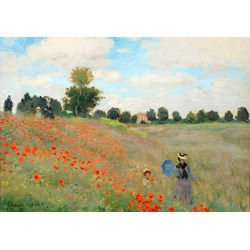 Grafika (00057) - Claude Monet: "Poppy Field" - 1000 Teile Puzzle