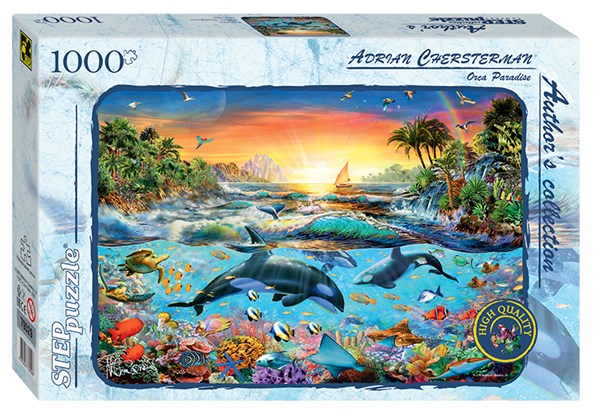 Step Puzzle (79529) - "Das Orca-Paradies" - 1000 Teile Puzzle