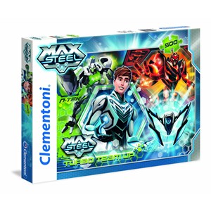 Clementoni (30442) - "Turbo Team-up Max Steel" - 500 Teile Puzzle