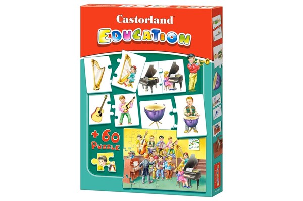 Castorland (E-081) - "Musikinstrumente" - 60 Teile Puzzle