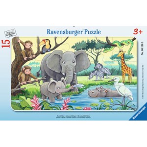Ravensburger (06136) - "Tiere Afrikas" - 15 Teile Puzzle