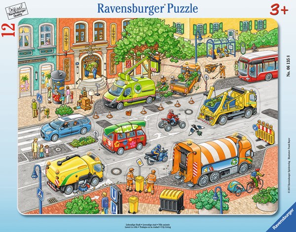 Ravensburger (06135) - "Lebendige Stad" - 12 Teile Puzzle